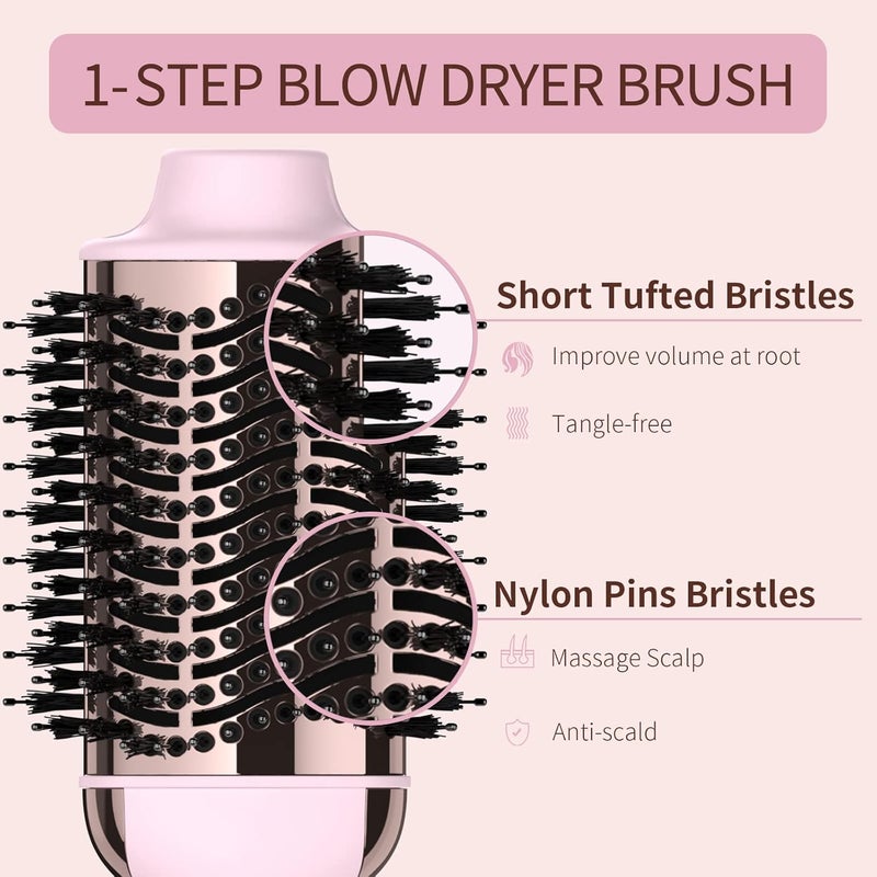 Umeely Hair Dryer Brush Blow Dryer in One, Upgraded 4 in 1 Hair Dryer and Styler Volumizer with Negative Ion Anti-frizz Ceramic Titanium Barrel Hot Air Hair Straightener Brush - Image 5
